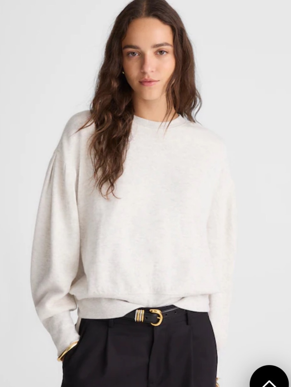 Madewell puff sleeve sweatshirt